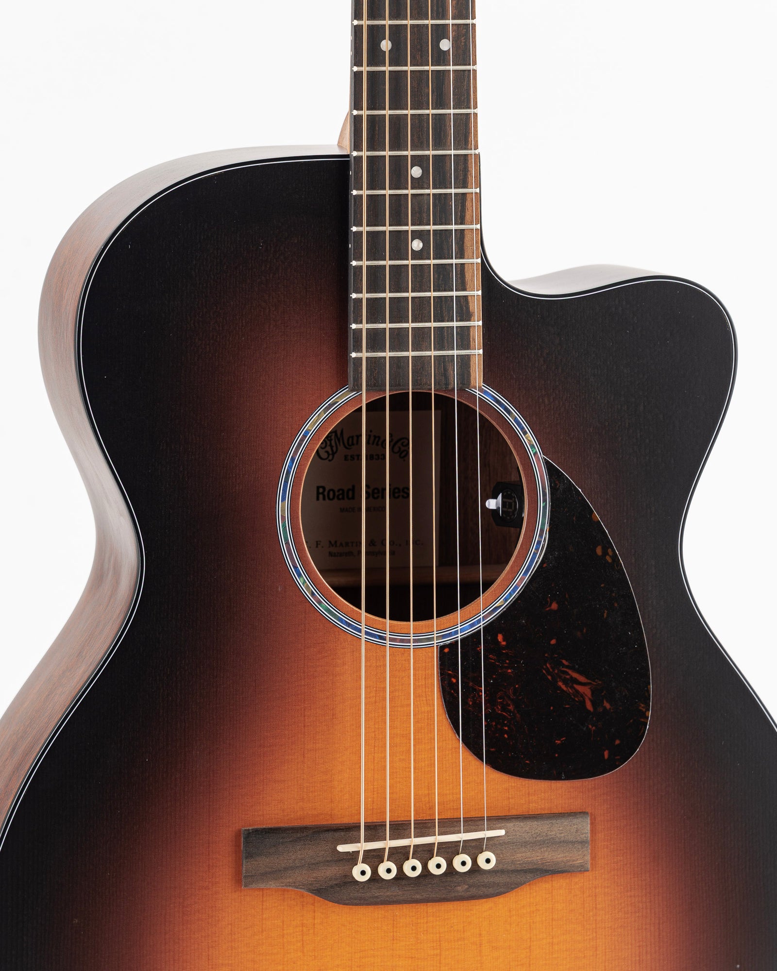 Martin OMC-10E Modern Road Series Cutaway Acoustic Electric Guitar - 1935 Sunburst
