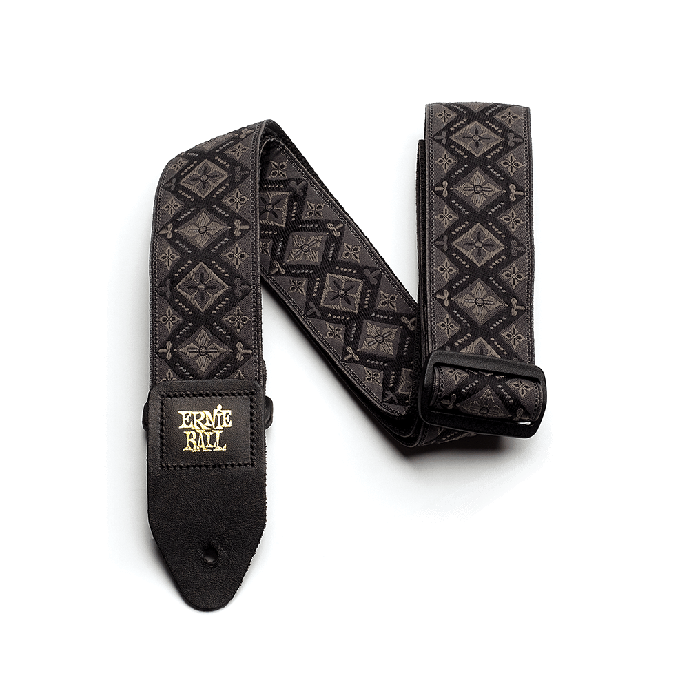 Ernie Ball P04093 Classic Jacquard Guitar Strap/Bass Strap - Regal Black