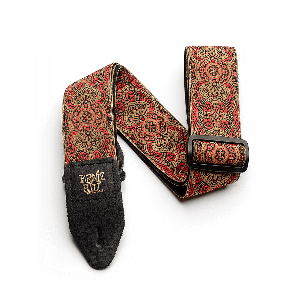 Ernie Ball Jacquard Strap - Crimson Paisley