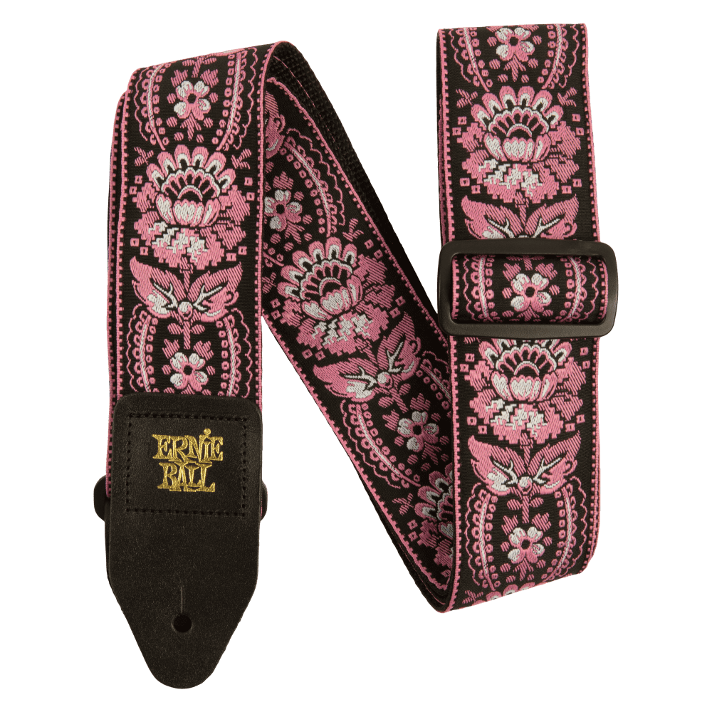 Ernie Ball P05347 Classic Jacquard Guitar Strap/Bass Strap - Pink Orleans