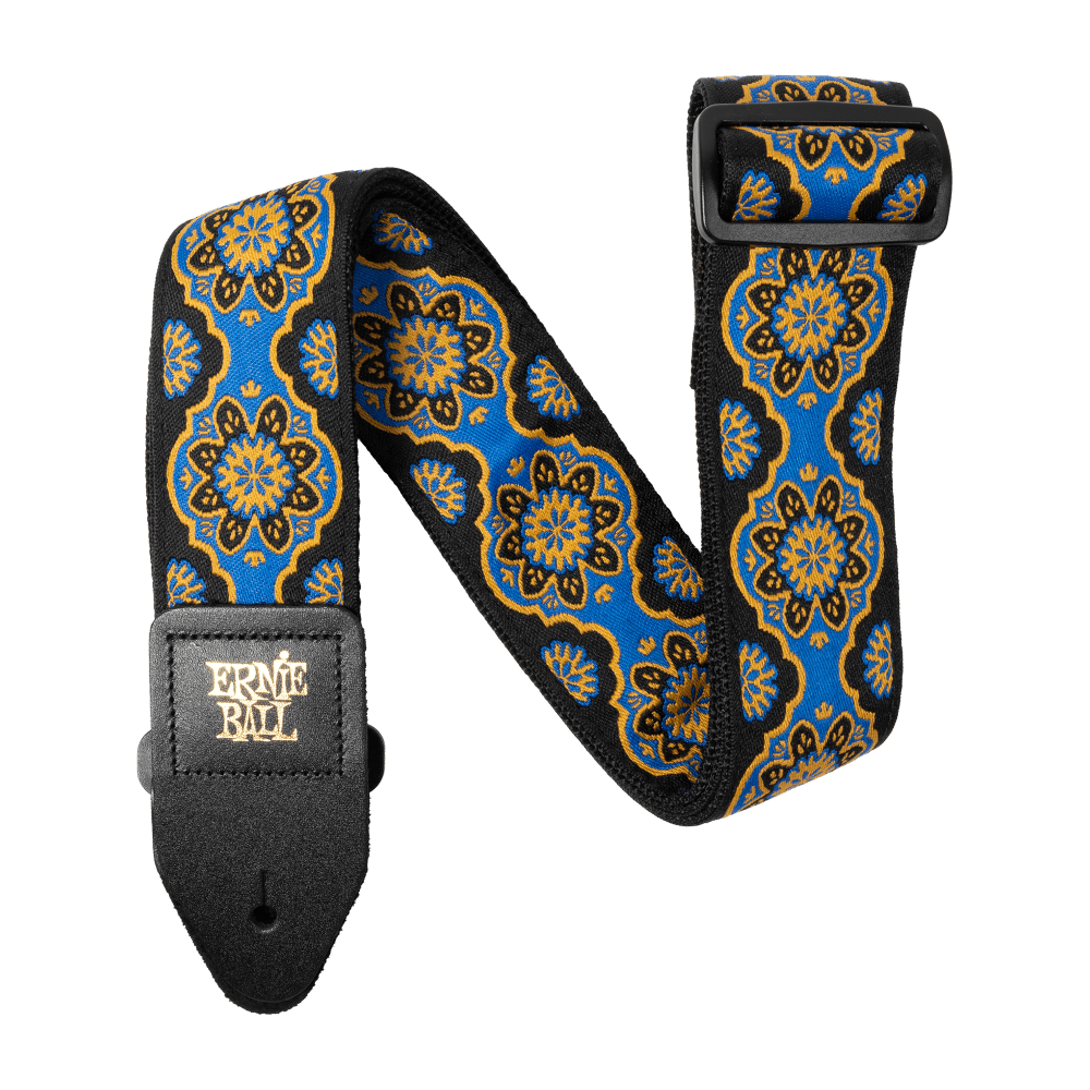 Ernie Ball P05634 Classic Jacquard Guitar Strap/Bass Strap - Blue Kaleidoscope
