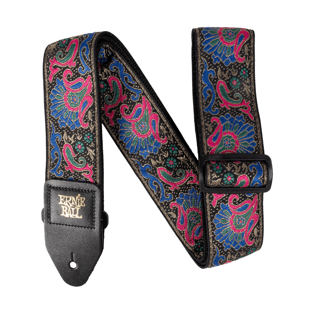 Ernie Ball P05640 Classic Jacquard Guitar Strap/Bass Strap - Scales and Feathers