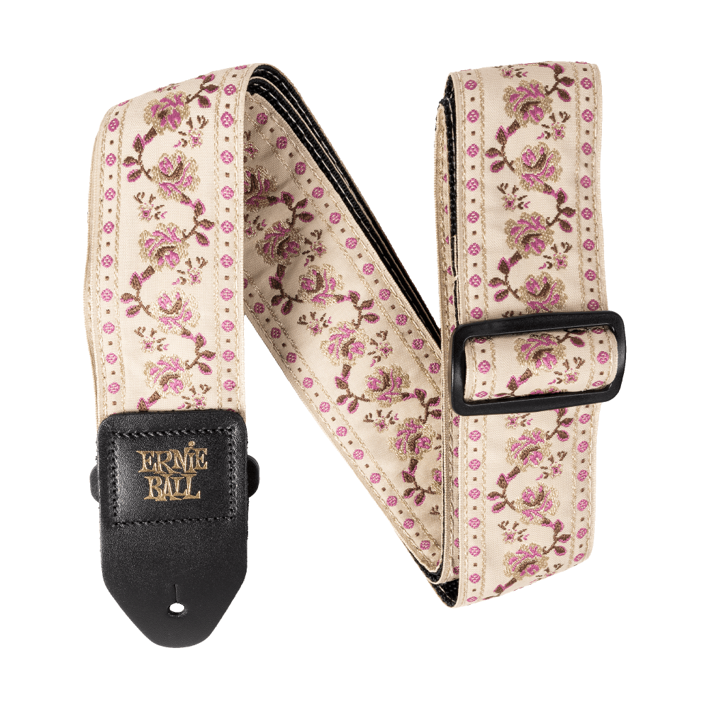 Ernie Ball P05642 Classic Jacquard Guitar Strap/Bass Strap - Winding Rose
