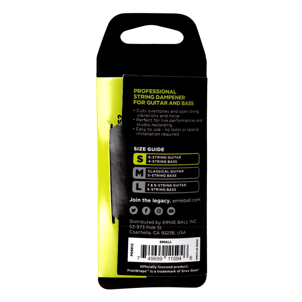 Ernie Ball P09612 Fretwrap by Gruv Gear - Small