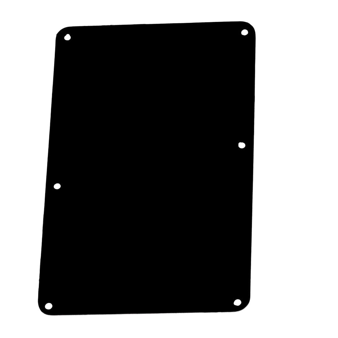Allparts PG-0576-023 Tremolo Spring Cover Backplate with No Holes - Black