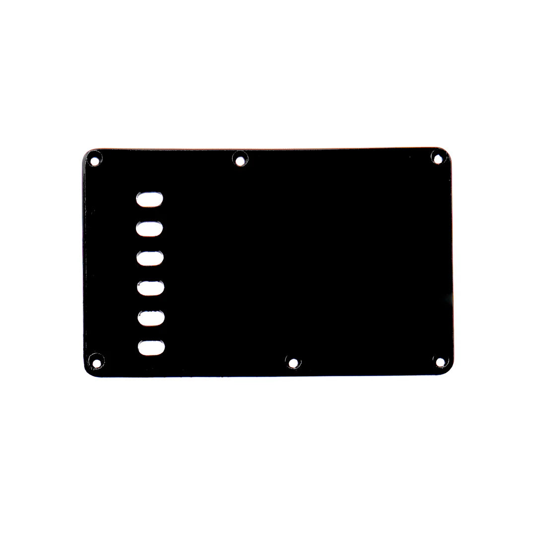 Allparts PG-0556-023 Tremolo Spring Cover Backplate - Standard / Black 1-ply .060