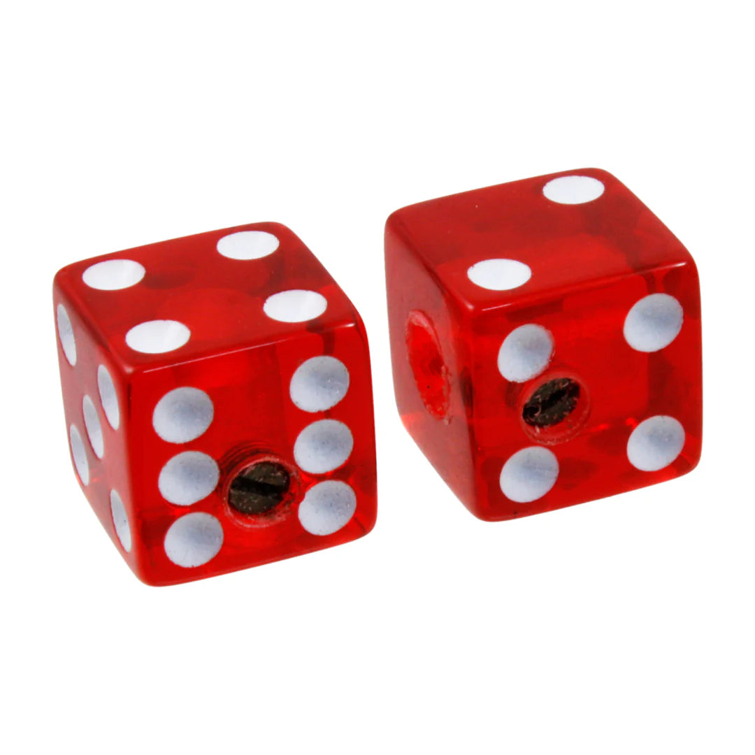 Allparts PK-3250-067 Set of 2 Unmatched Dice Knobs - Red Transparent