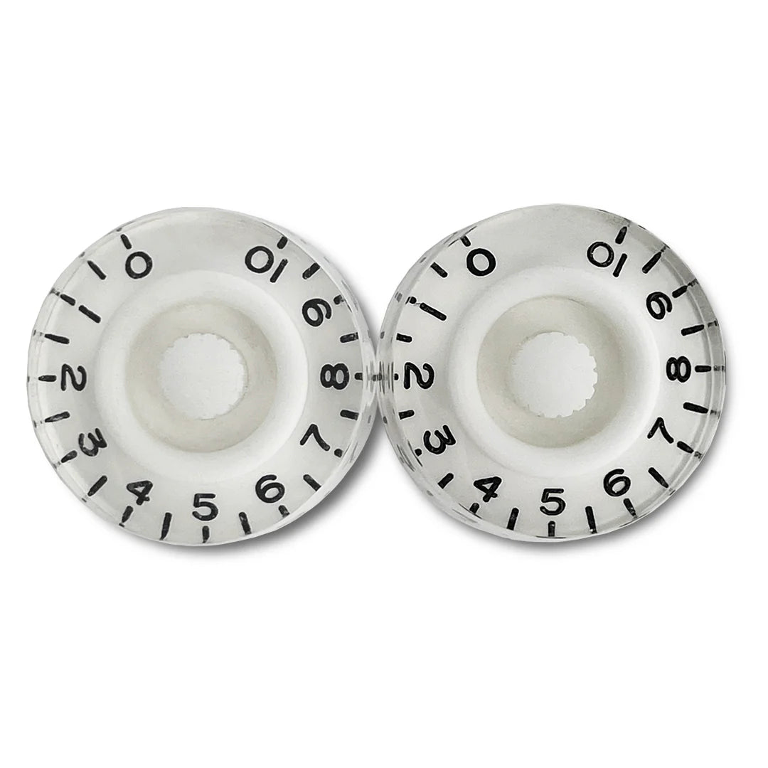 Allparts PK-0130-025 Set of 2 Vintage-style Speed Knobs - White
