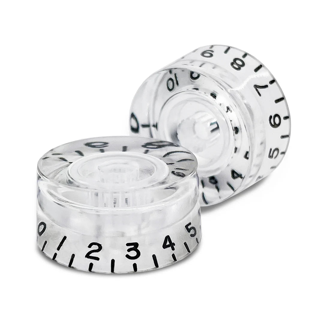 Allparts PK-0130-031 Set of 2 Vintage-style Speed Knobs - Clear
