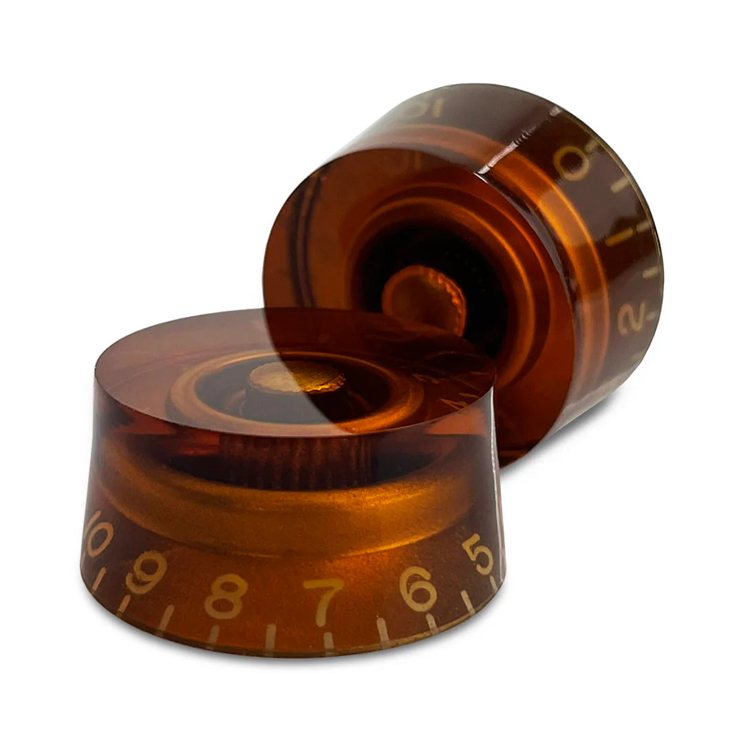Allparts PK-0130-022 Set of 2 Vintage-style Speed Knobs - Amber