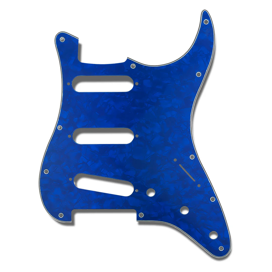 Allparts PR-3850-057 PRiMO Pickguard for Stratocaster, S-S-S Pickup Configuration - Blue Pearloid