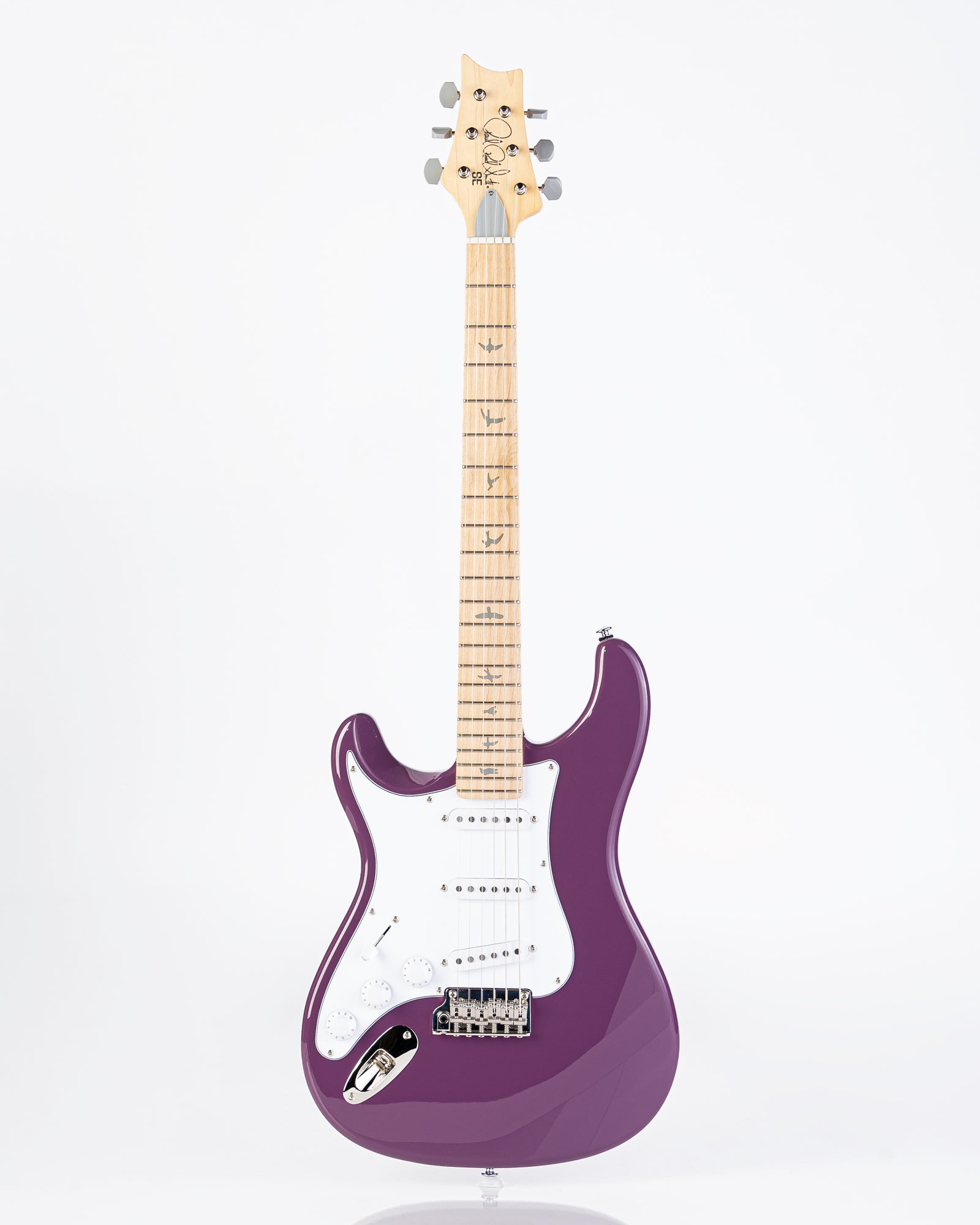 PRS SE Silver Sky Maple Left Handed - Summit Purple