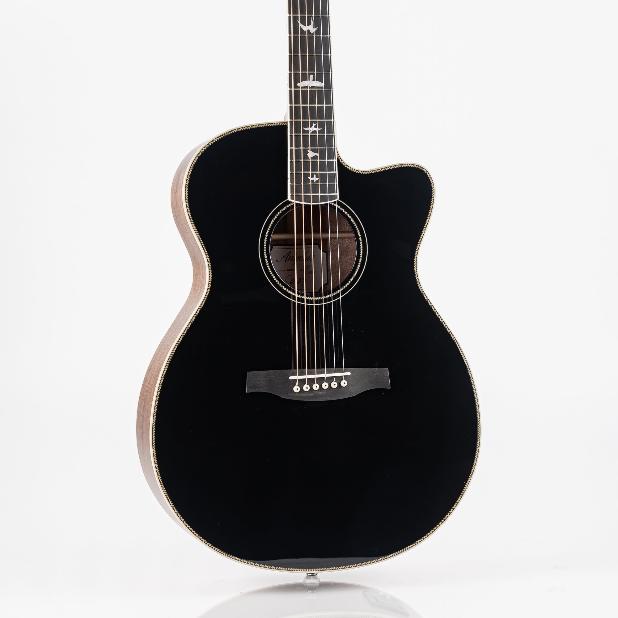 PRS AE20E Angelus Acoustic-Electric Guitar - Gloss Black