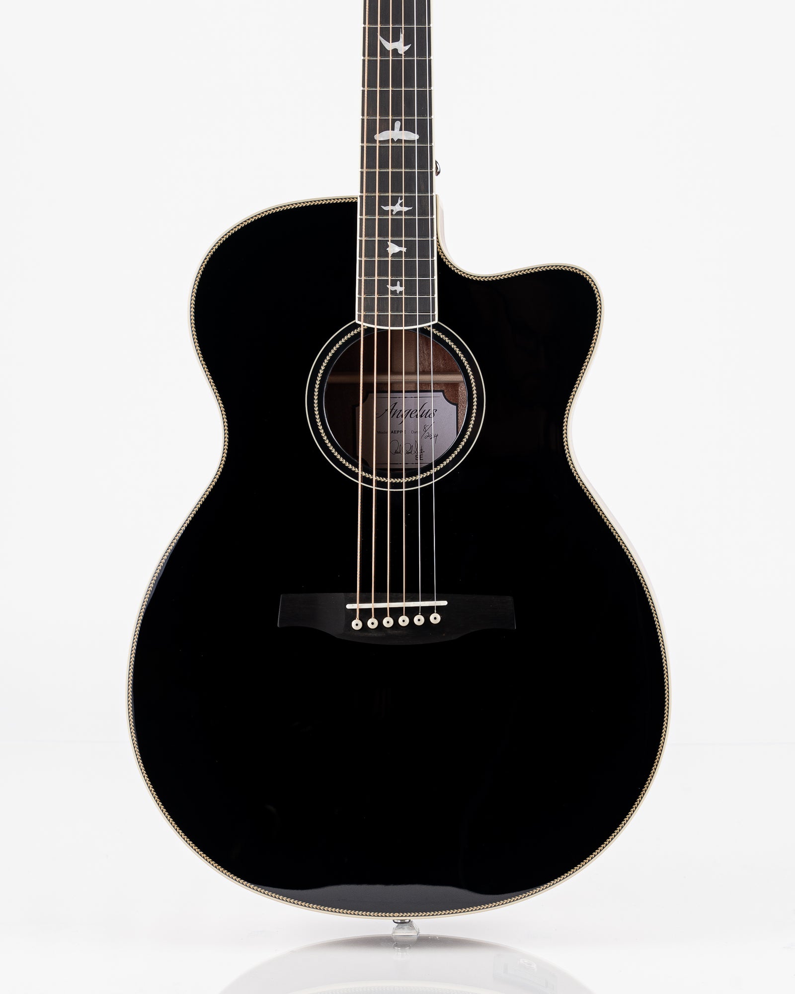PRS AE20E Angelus Acoustic-Electric Guitar - Gloss Black