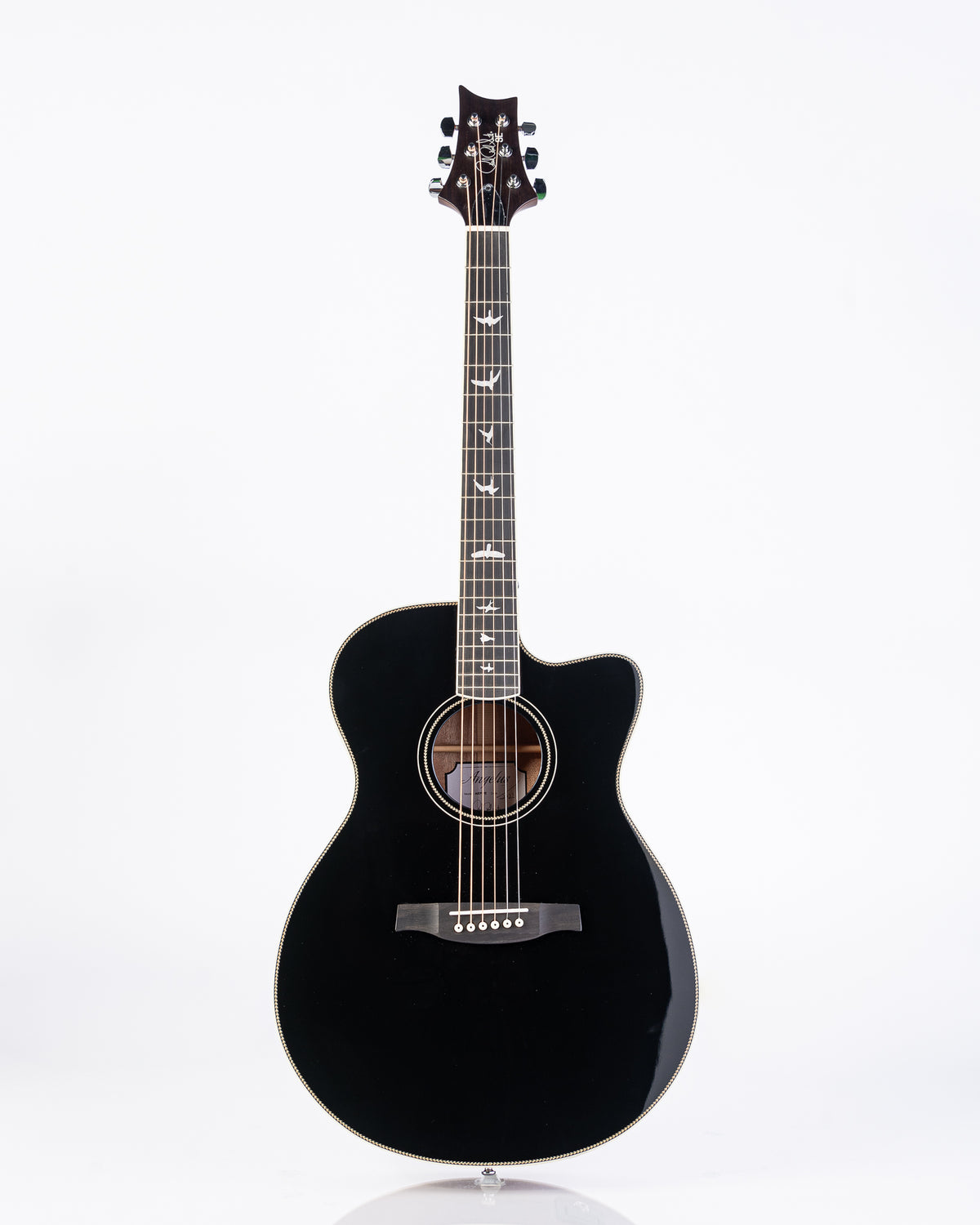 PRS SE A20E Angeles Black Top Acoustic Electric Guitar