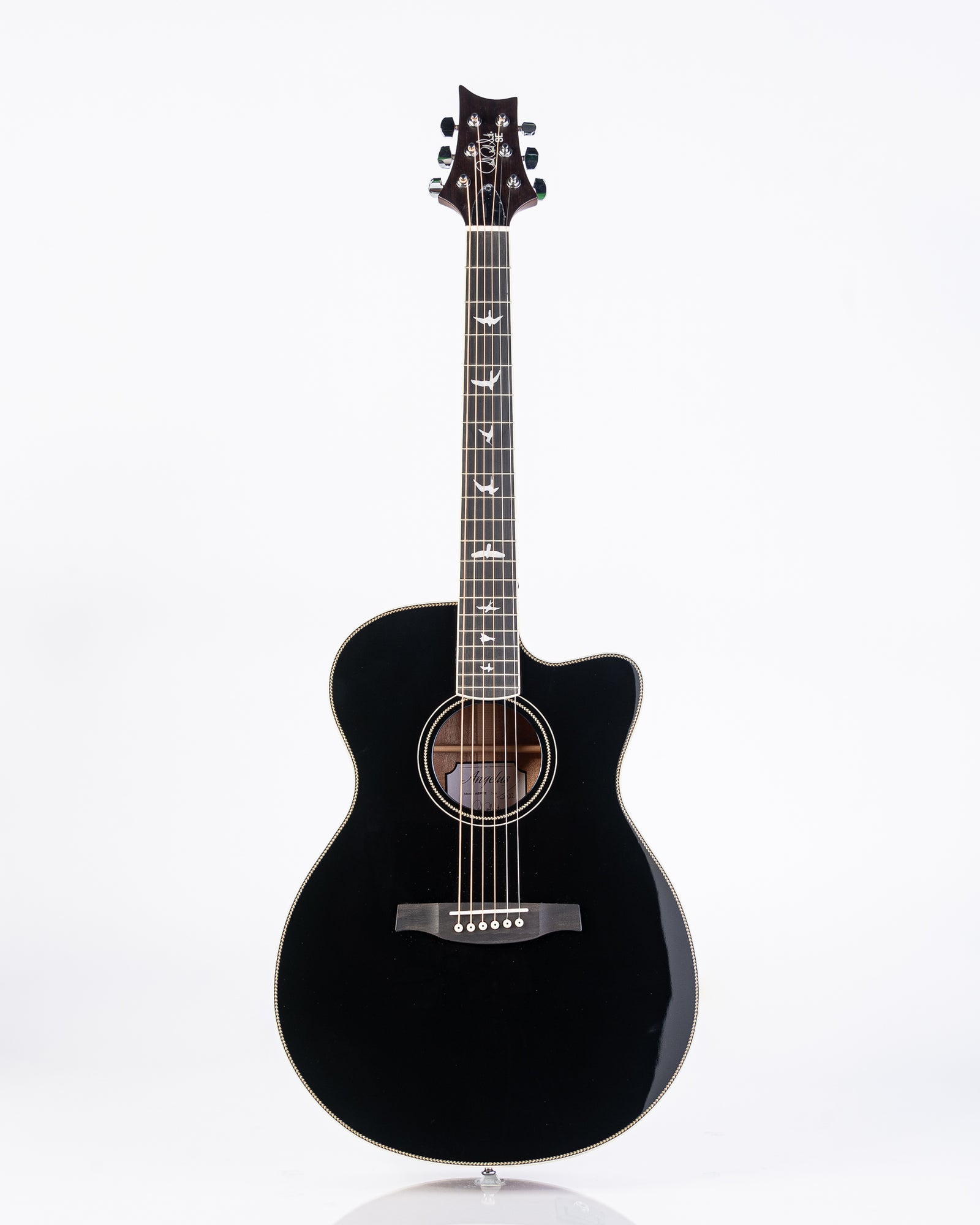 PRS SE A20E Angeles Black Top Acoustic Electric Guitar