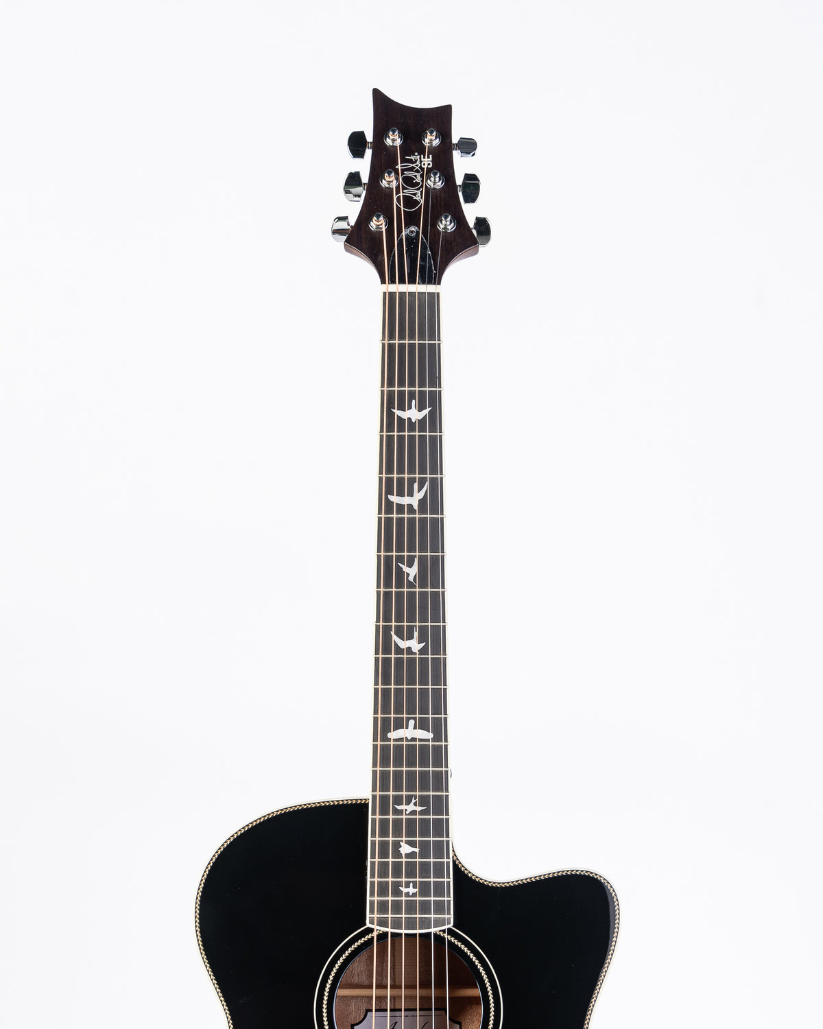 PRS SE A20E Angeles Black Top Acoustic Electric Guitar