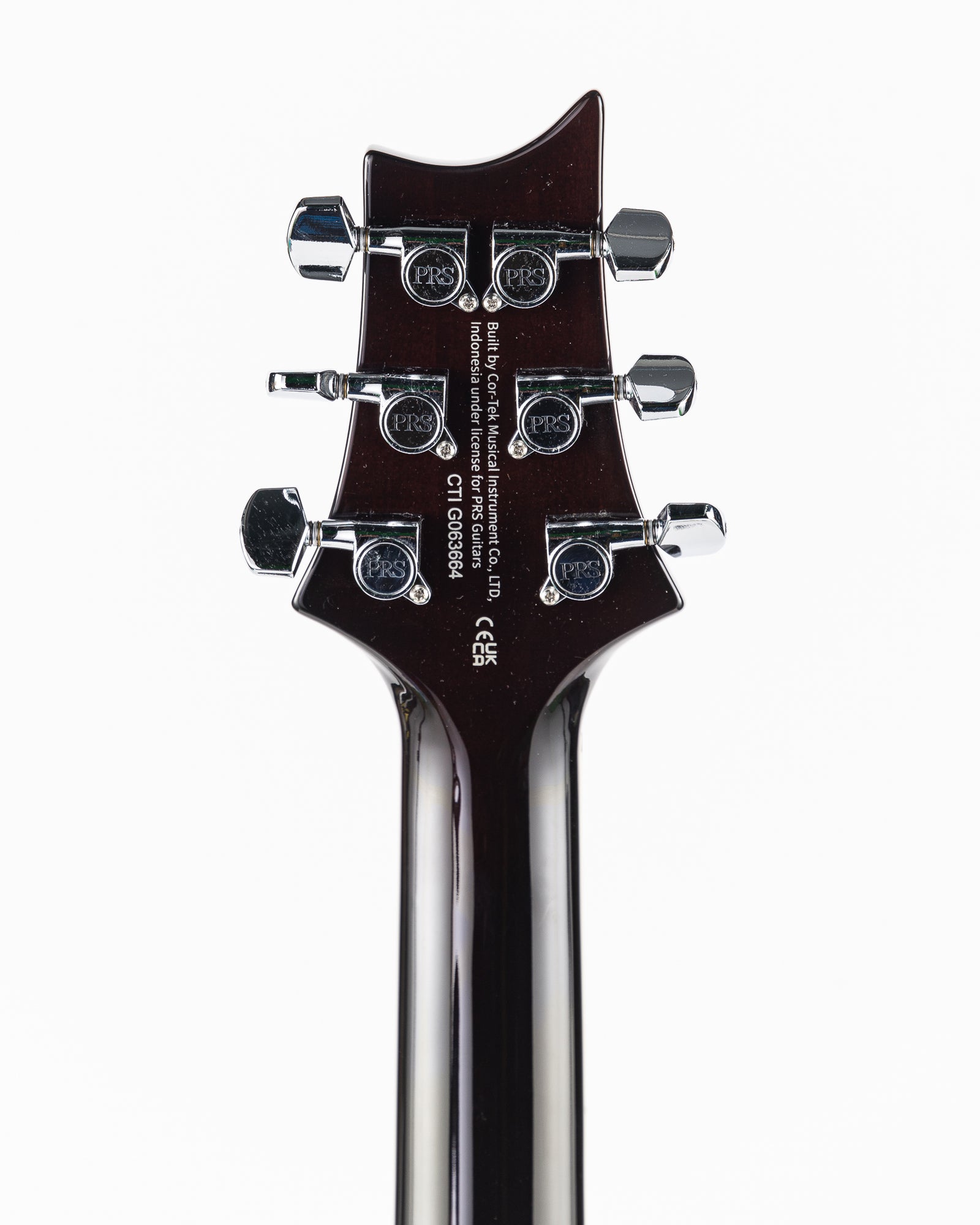 PRS SE Custom 24 Semi-Hollow Piezo Electric Guitar- Orange Tiger Smokeburst