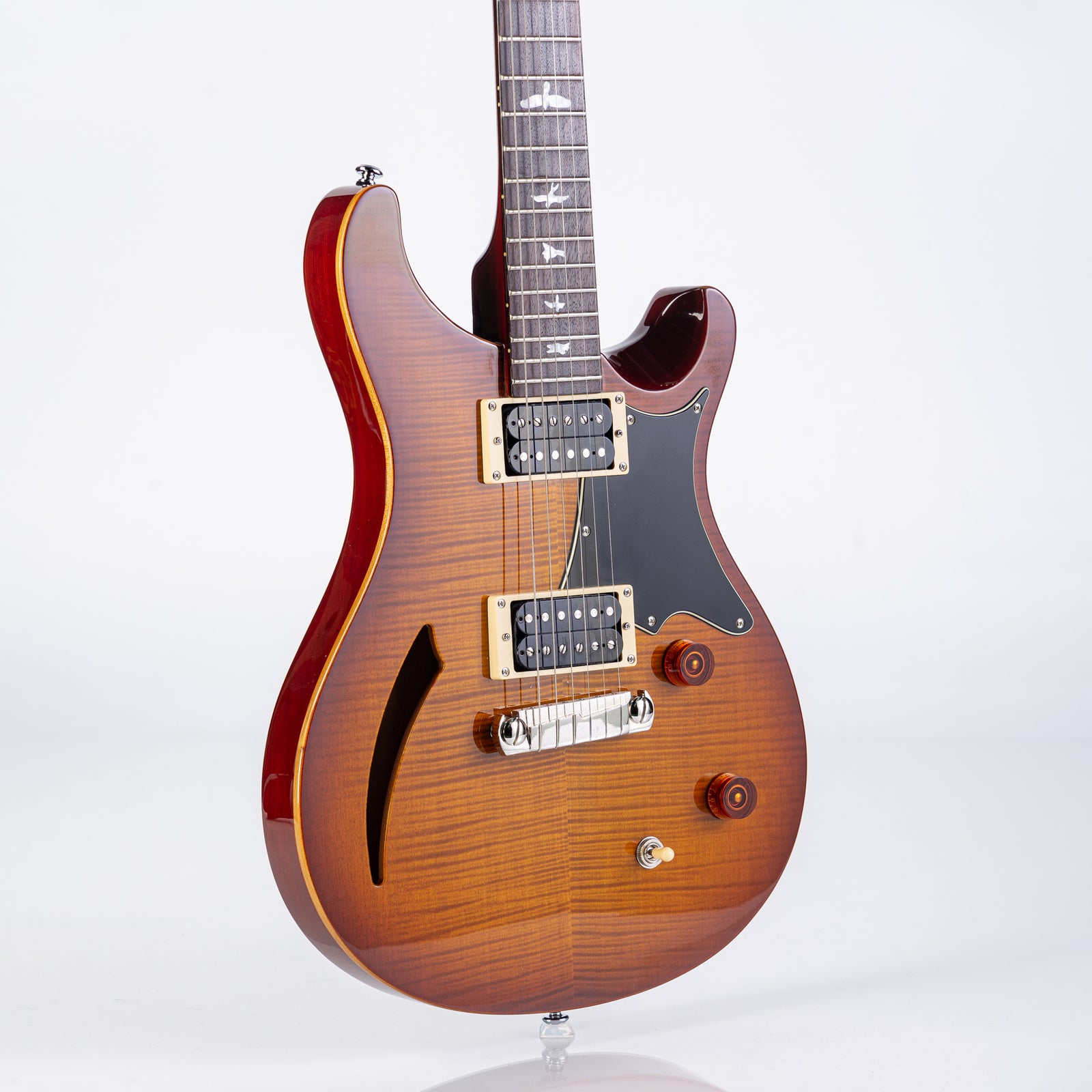 USED PRS SE Custom Semi-Hollow Sunburst - Rock City Music Co.