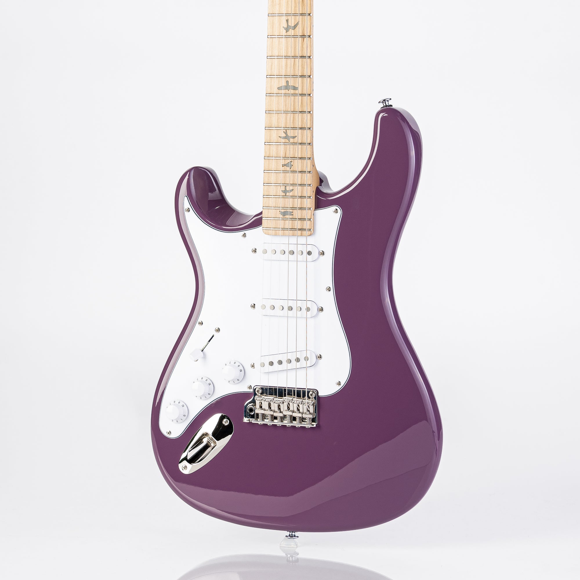 PRS SE Silver Sky Maple Left Handed - Summit Purple