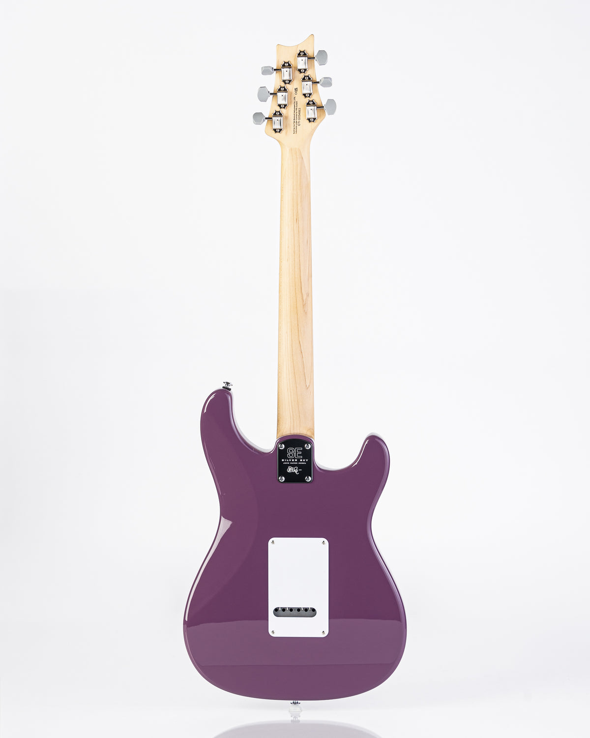 PRS SE Silver Sky Maple Left Handed - Summit Purple