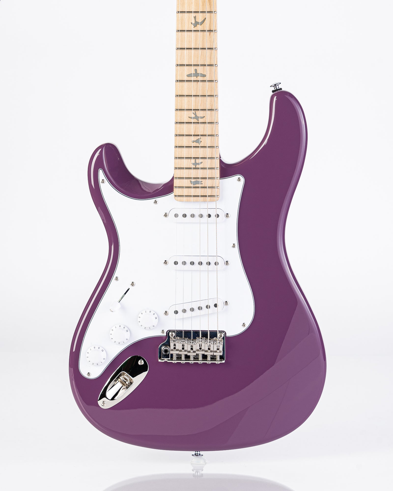 PRS SE Silver Sky Maple Left Handed - Summit Purple