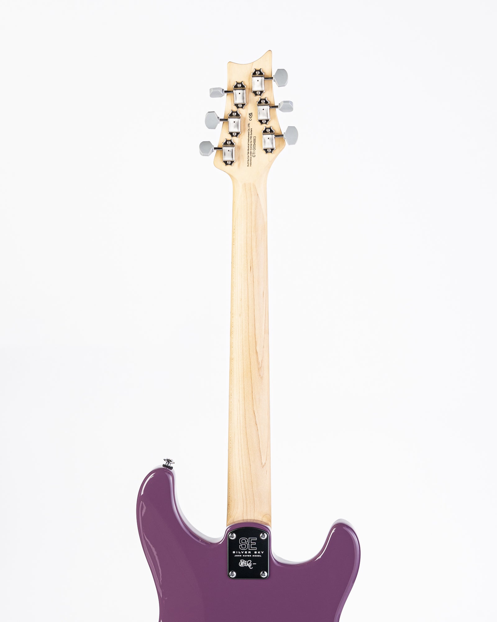 PRS SE Silver Sky Maple Left Handed - Summit Purple