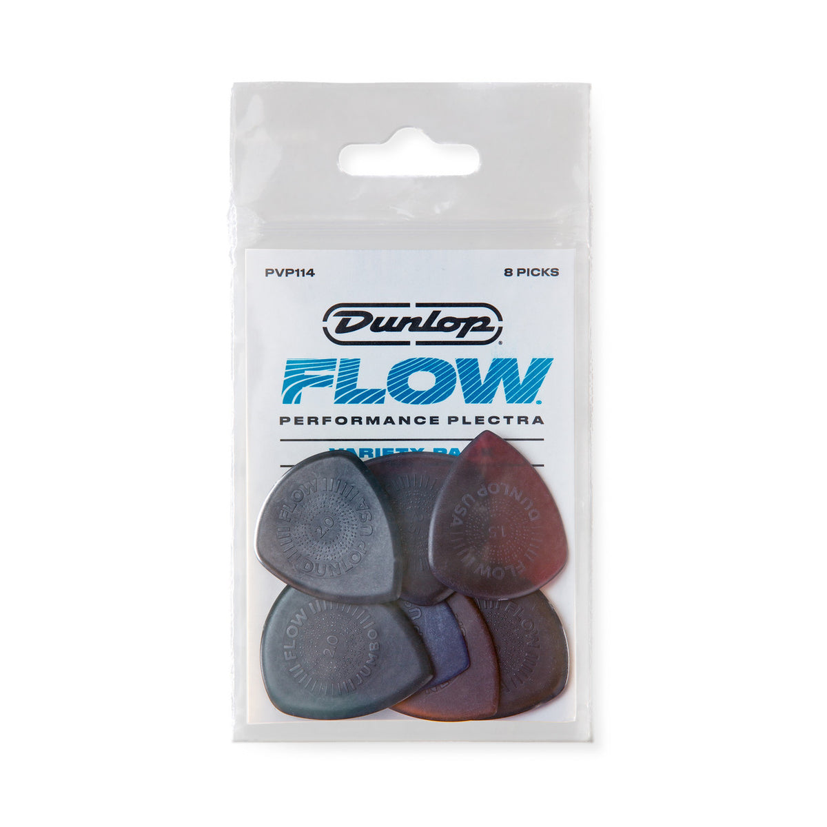 Dunlop PVP114 Flow Pick Variety Pack (8 Pack)