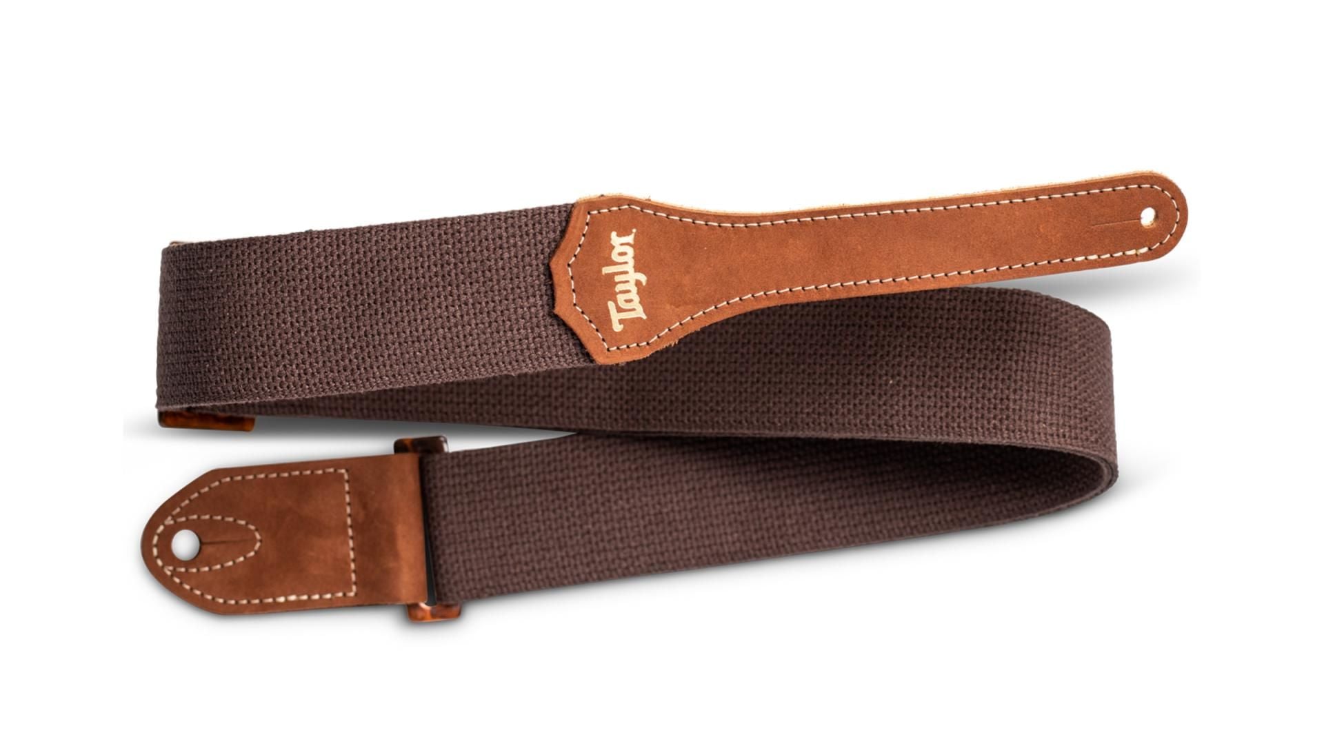 Taylor GS MinI Strap - Chocolate Brown Cotton,2"