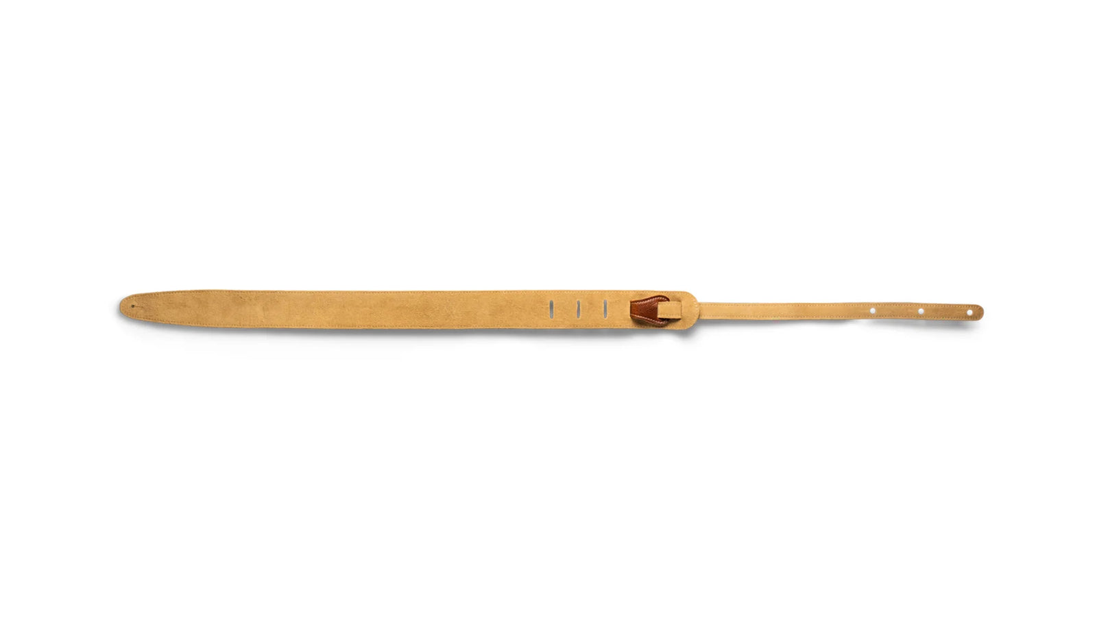Taylor 2.5" Leather Guitar Strap - Suede Back Medium Brown