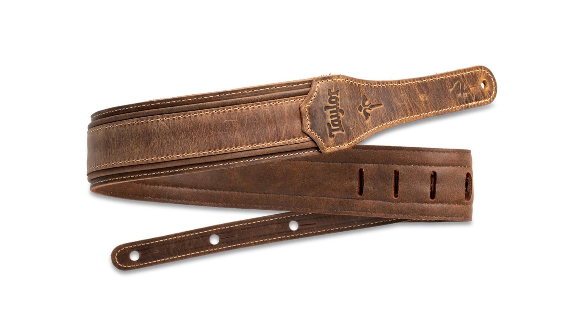 Taylor Wings Distressed Leather Guitar Strap
