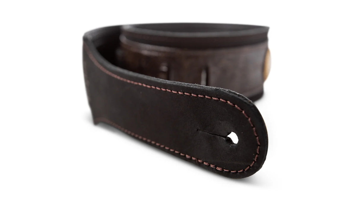 Taylor Grand Pacific 3" Nickel Concho Leather Strap - Black
