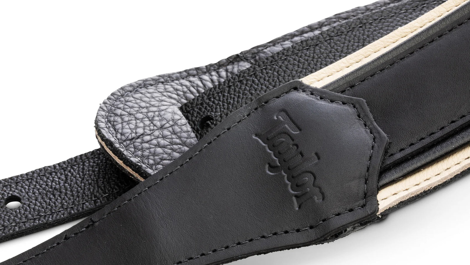 Taylor American Dream 2.5" Leather Guitar Strap - White/Black