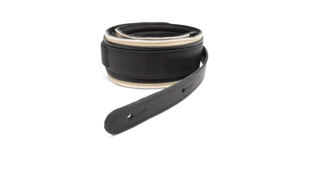 Taylor American Dream 2.5" Leather Guitar Strap - White/Black