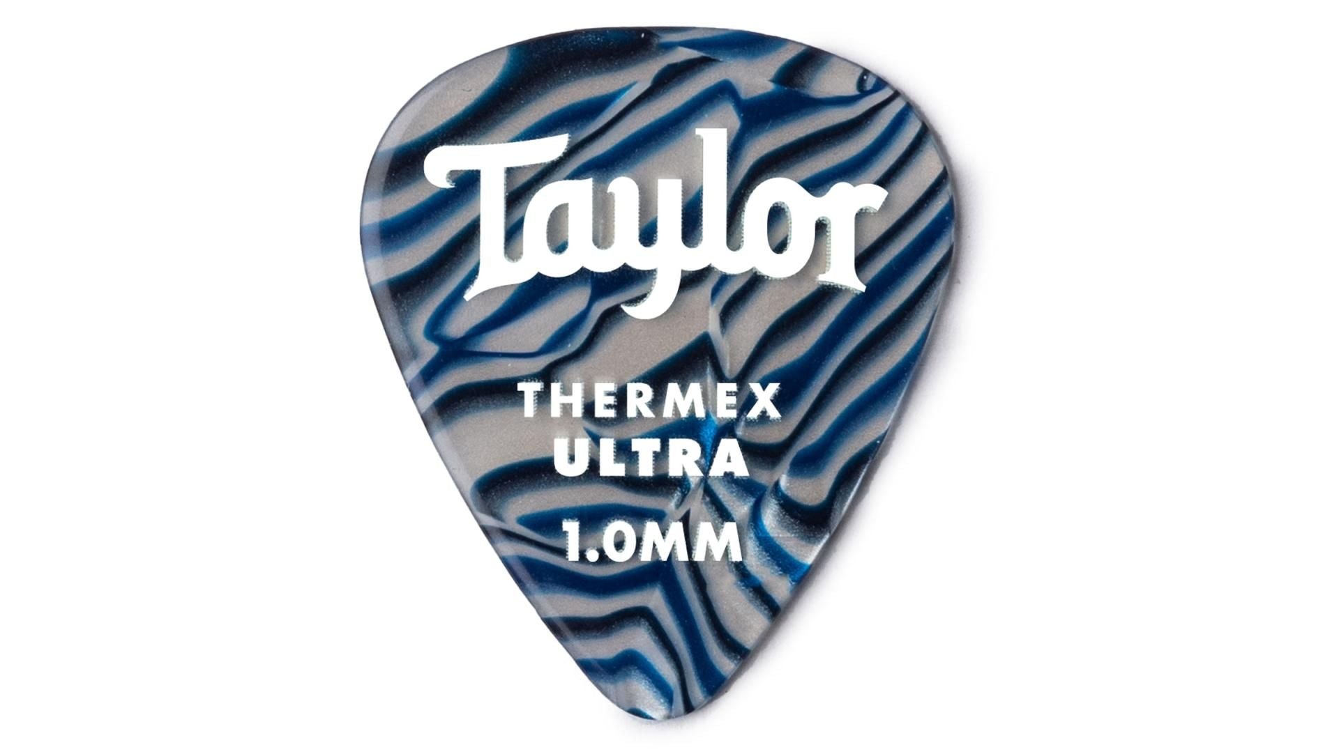 Taylor Premium 351 Thermex Ultra Guitar Picks - Blue Swirl - 6-Pack 1.50mm