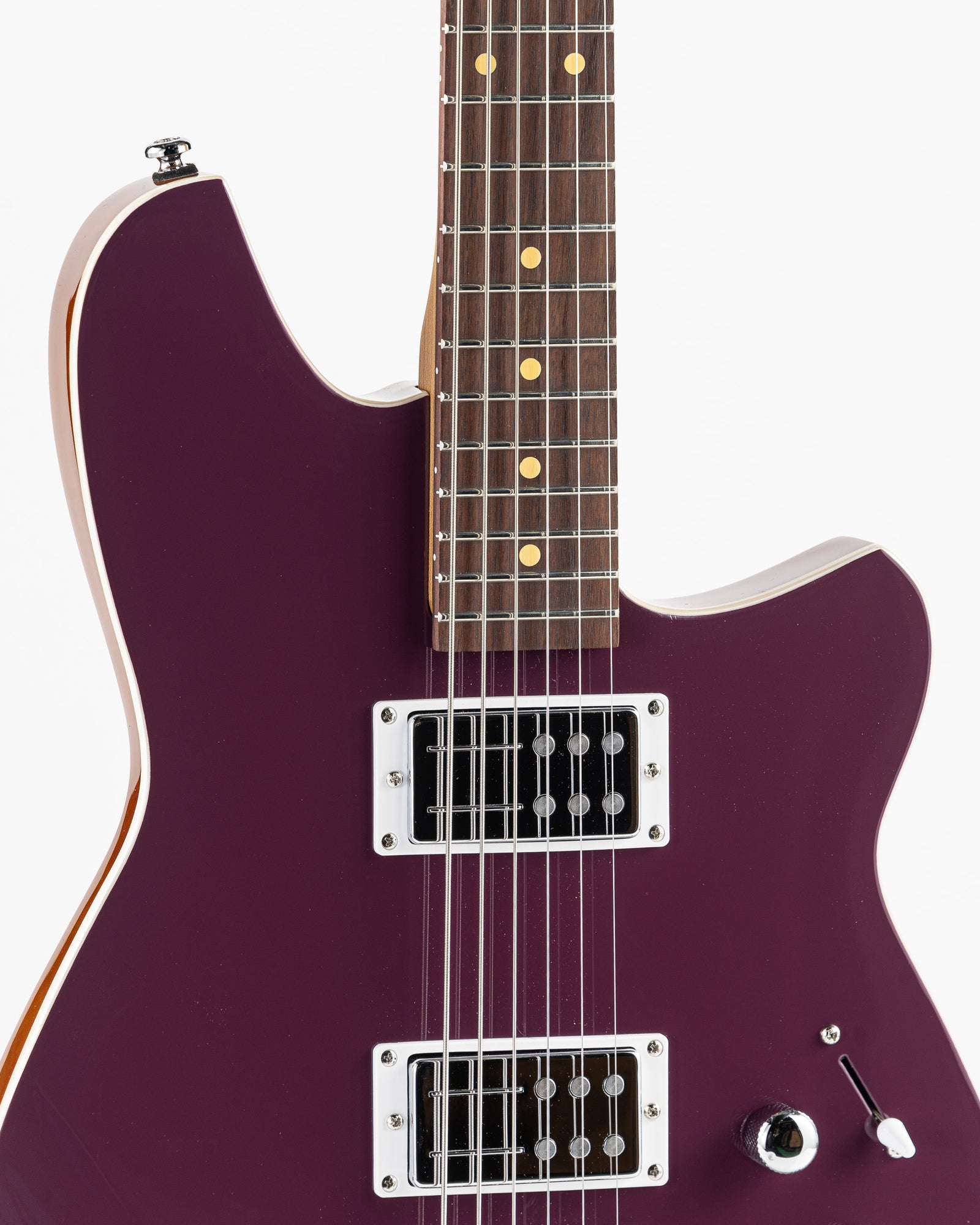 Reverend Bolt-On Series Descent Baritone Electric Guitar - Purple Punch