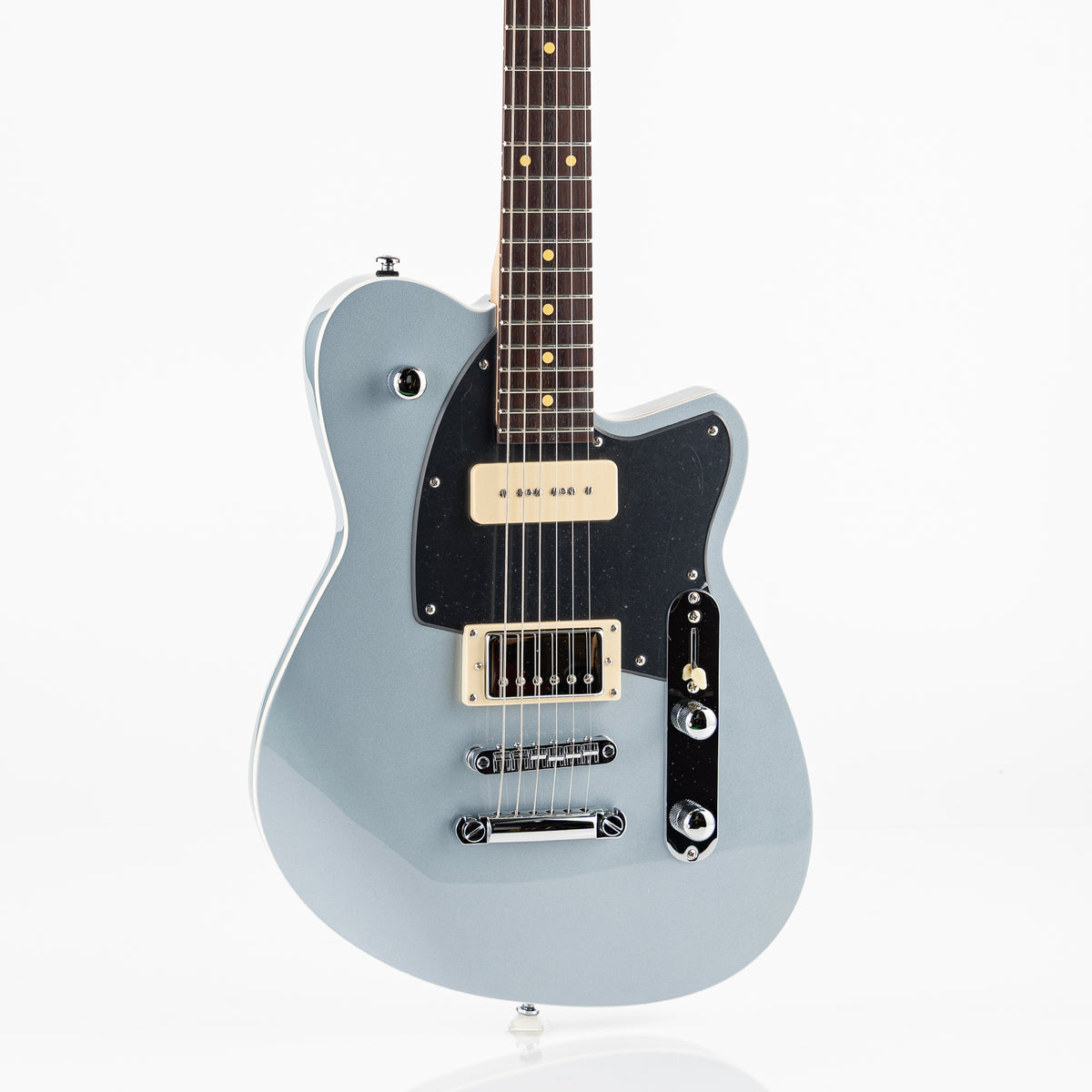 Reverend Bolt-On Series Double Agent OG Electric Guitar - Metallic Silver Freeze