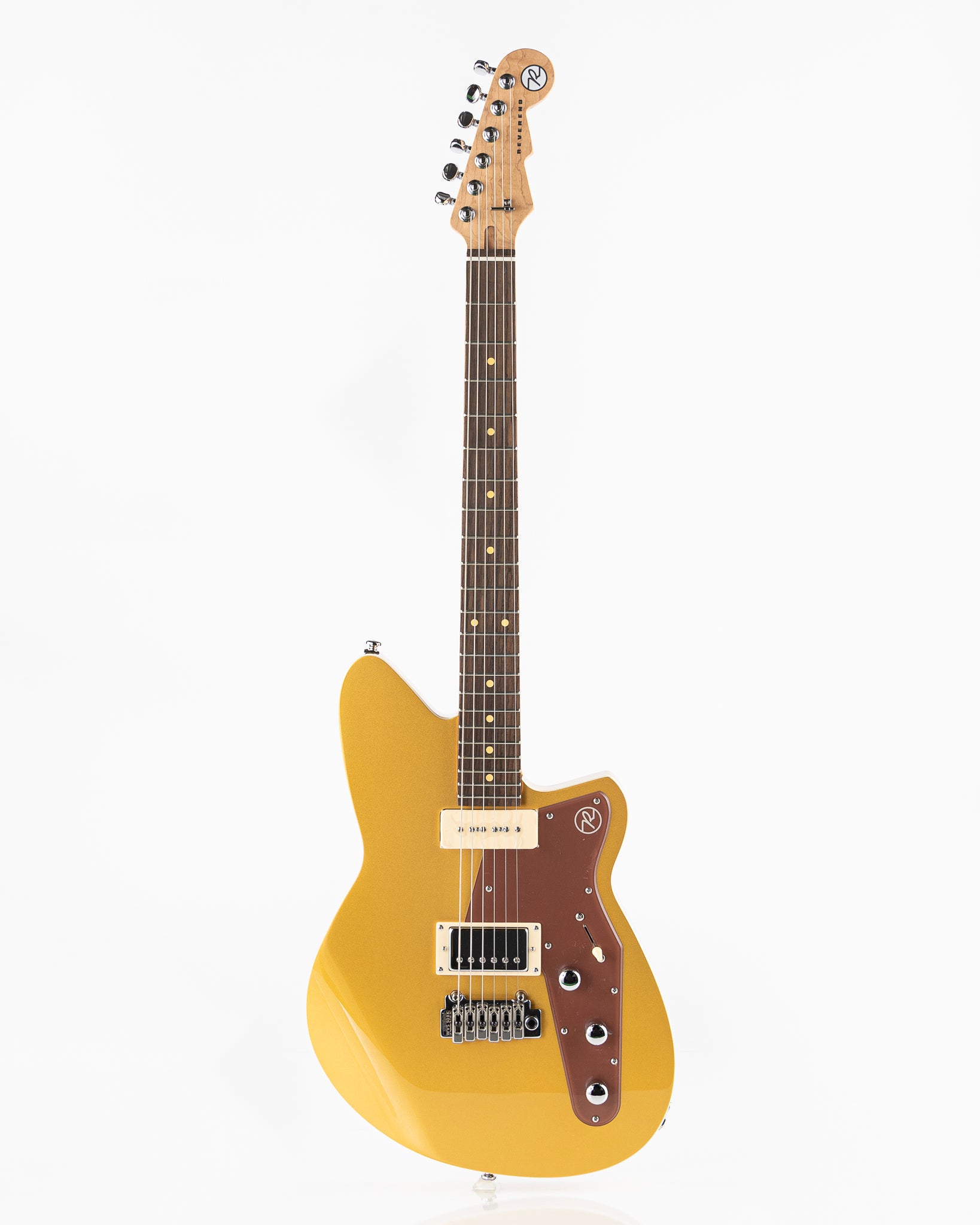 Reverend Bolt-On Series Double Agent W Venetian Edition Limited Dealer Run Electric Guitar - Venetian Gold with Root Beer Pickguard