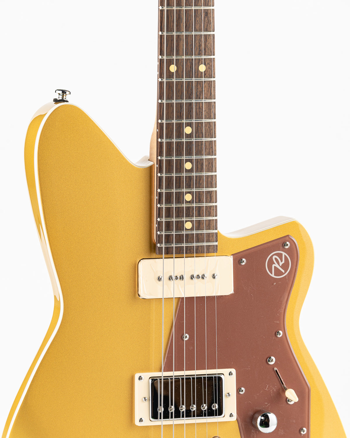 Reverend Bolt-On Series Double Agent W Venetian Edition Limited Dealer Run Electric Guitar - Venetian Gold with Root Beer Pickguard