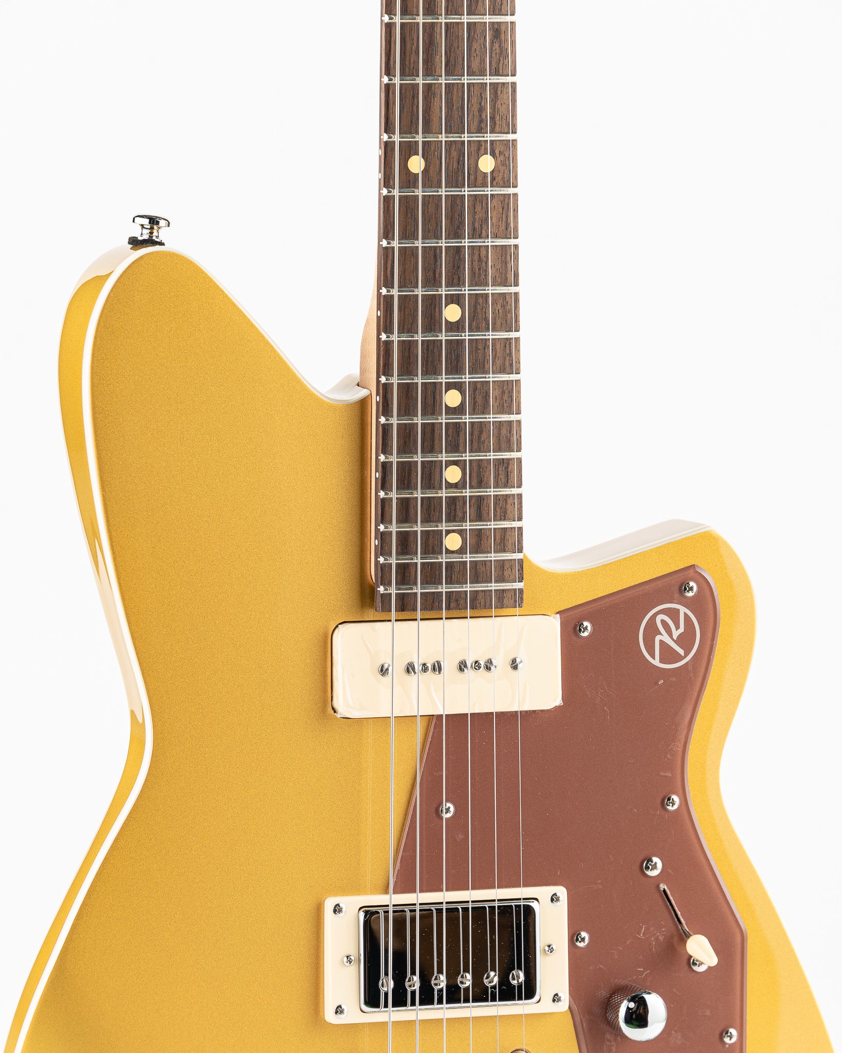 Reverend Bolt-On Series Double Agent W Venetian Edition Limited Dealer Run Electric Guitar - Venetian Gold with Root Beer Pickguard