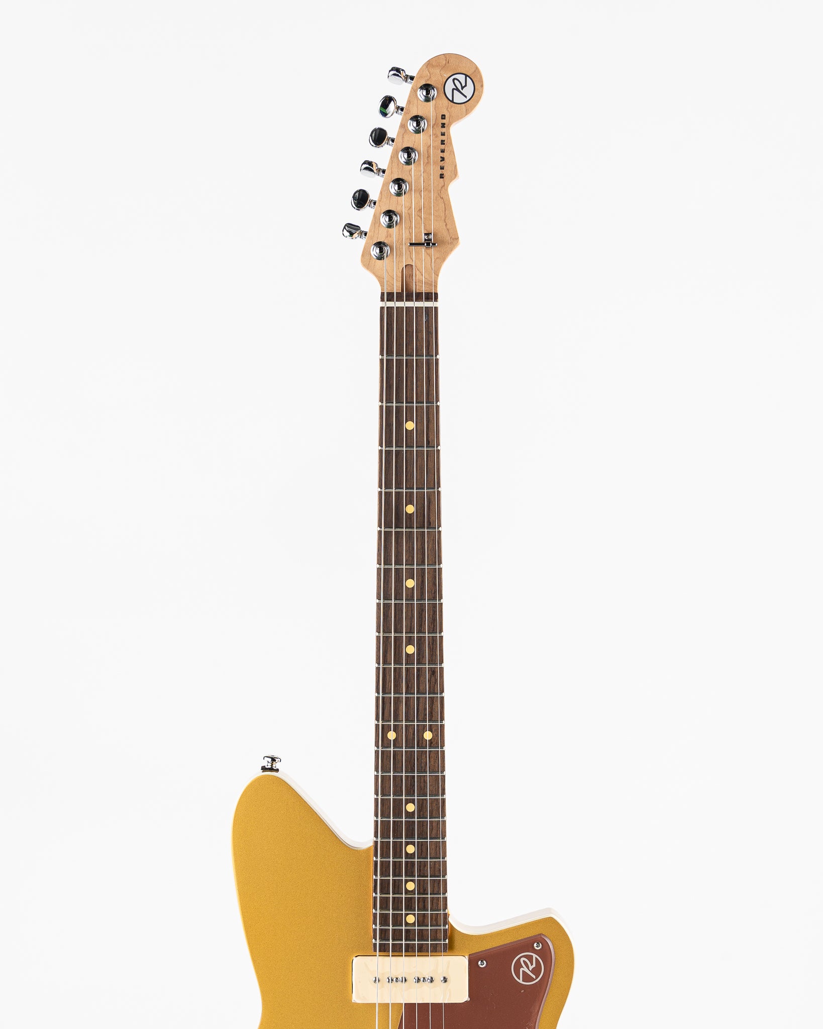 Reverend Bolt-On Series Double Agent W Venetian Edition Limited Dealer Run Electric Guitar - Venetian Gold with Root Beer Pickguard