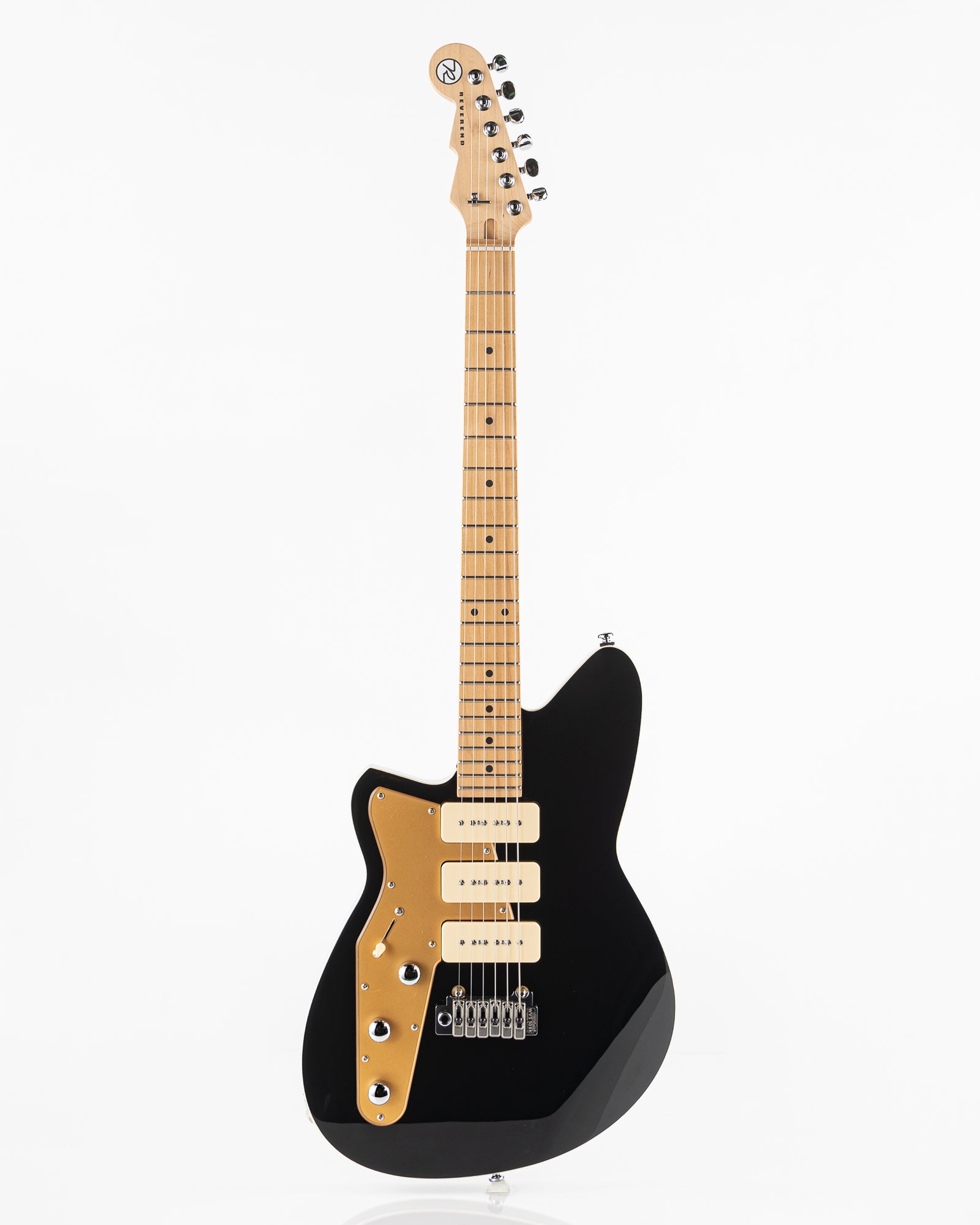 Reverend Bolt-On Series Jetstream 390 Left Handed Electric Guitar - Midnight Black