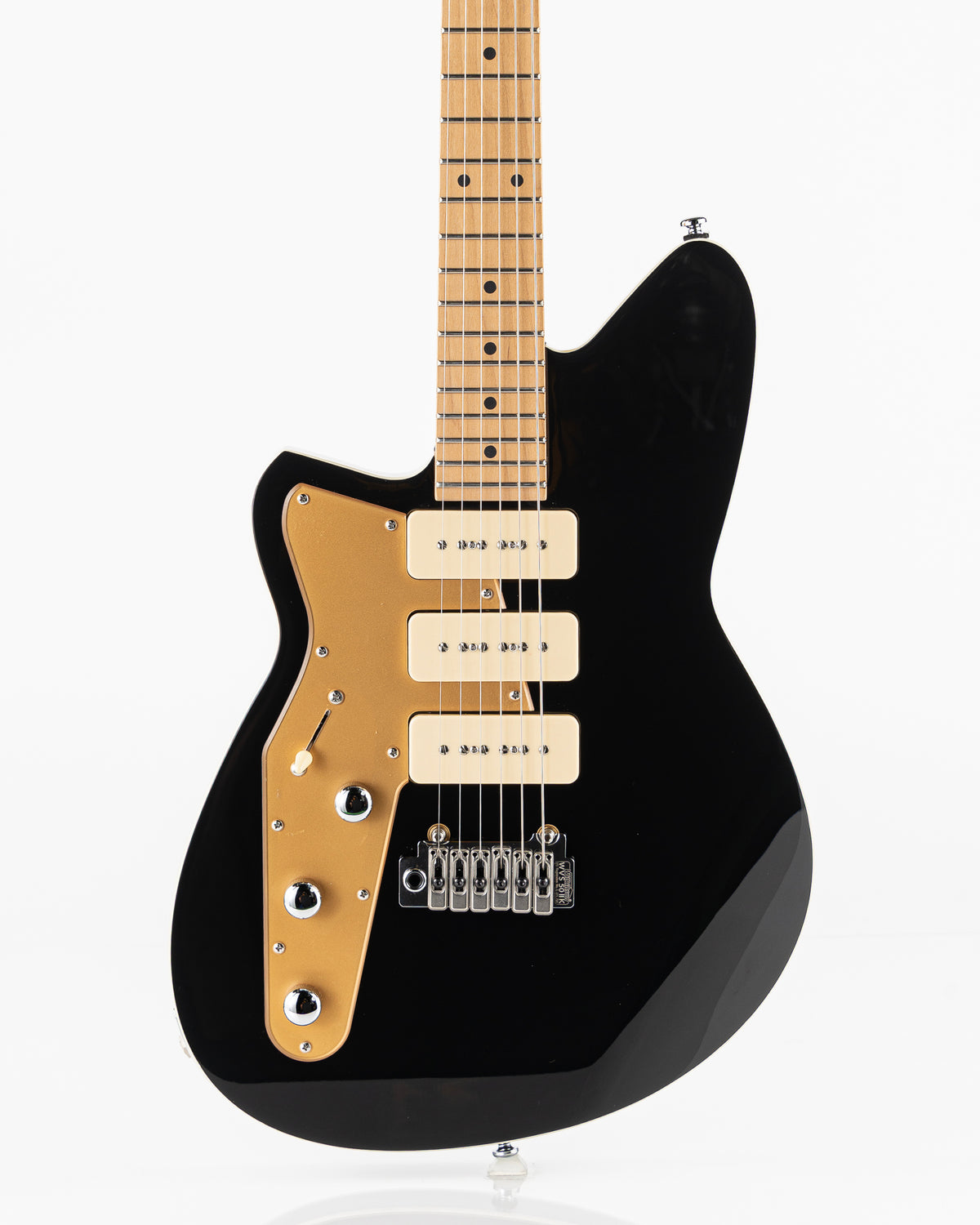 Reverend Bolt-On Series Jetstream 390 Left Handed Electric Guitar - Midnight Black