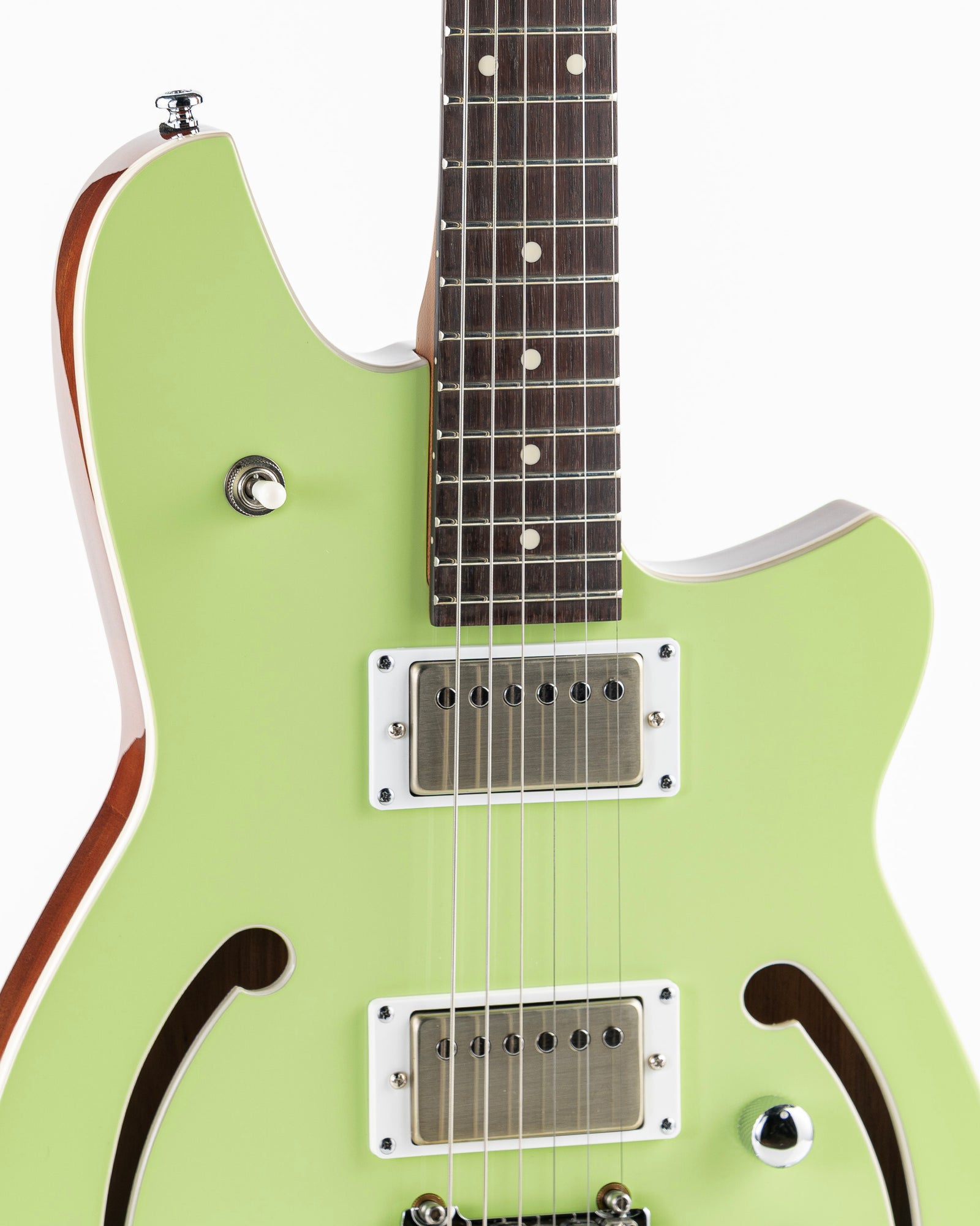 Reverend Bolt-On Series Kingbolt Air HH Semi-Hollow Electric Guitar - Citrus Cream
