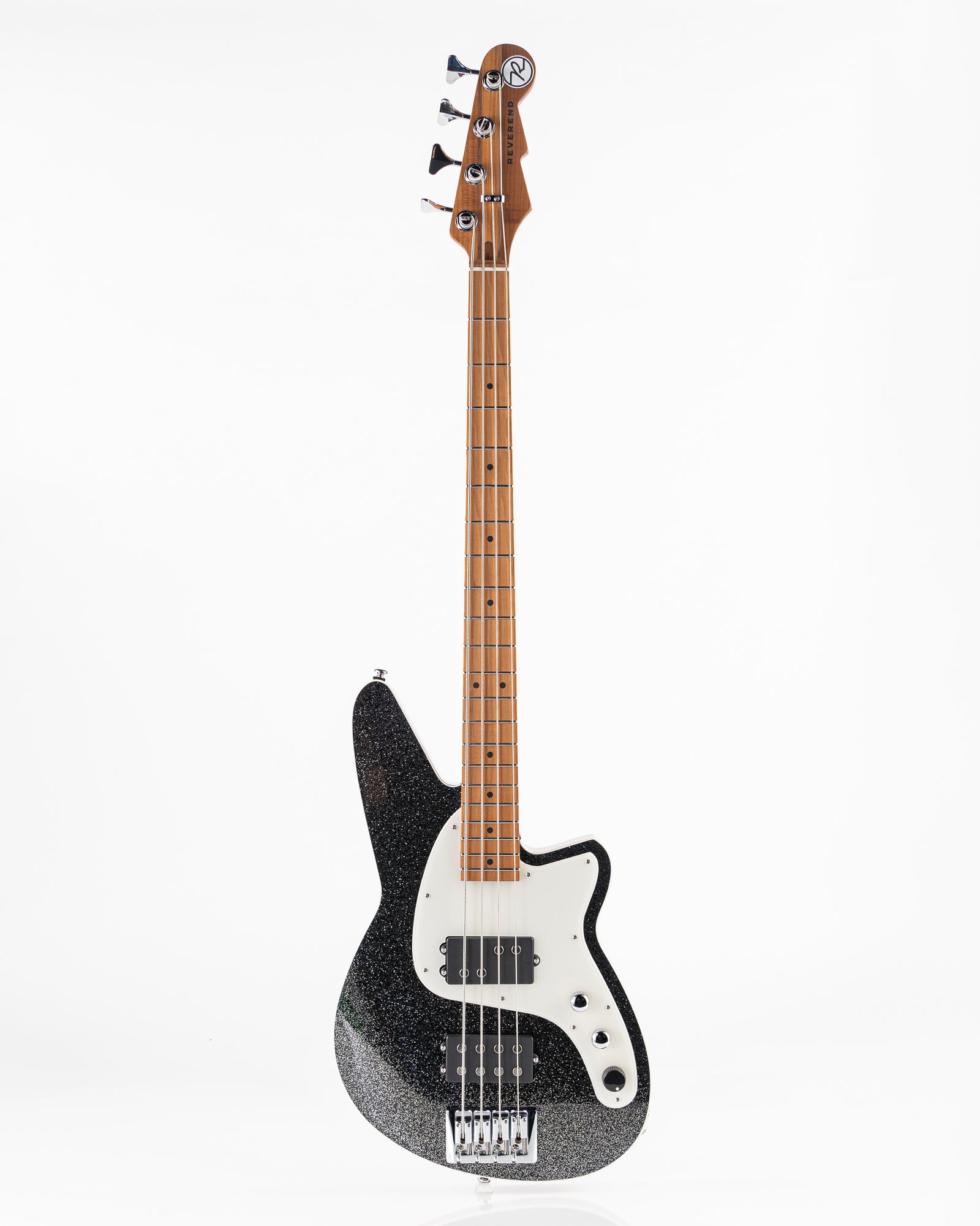 Reverend Bolt-On Series Mercalli 4 Electric Bass - Black Sparkle