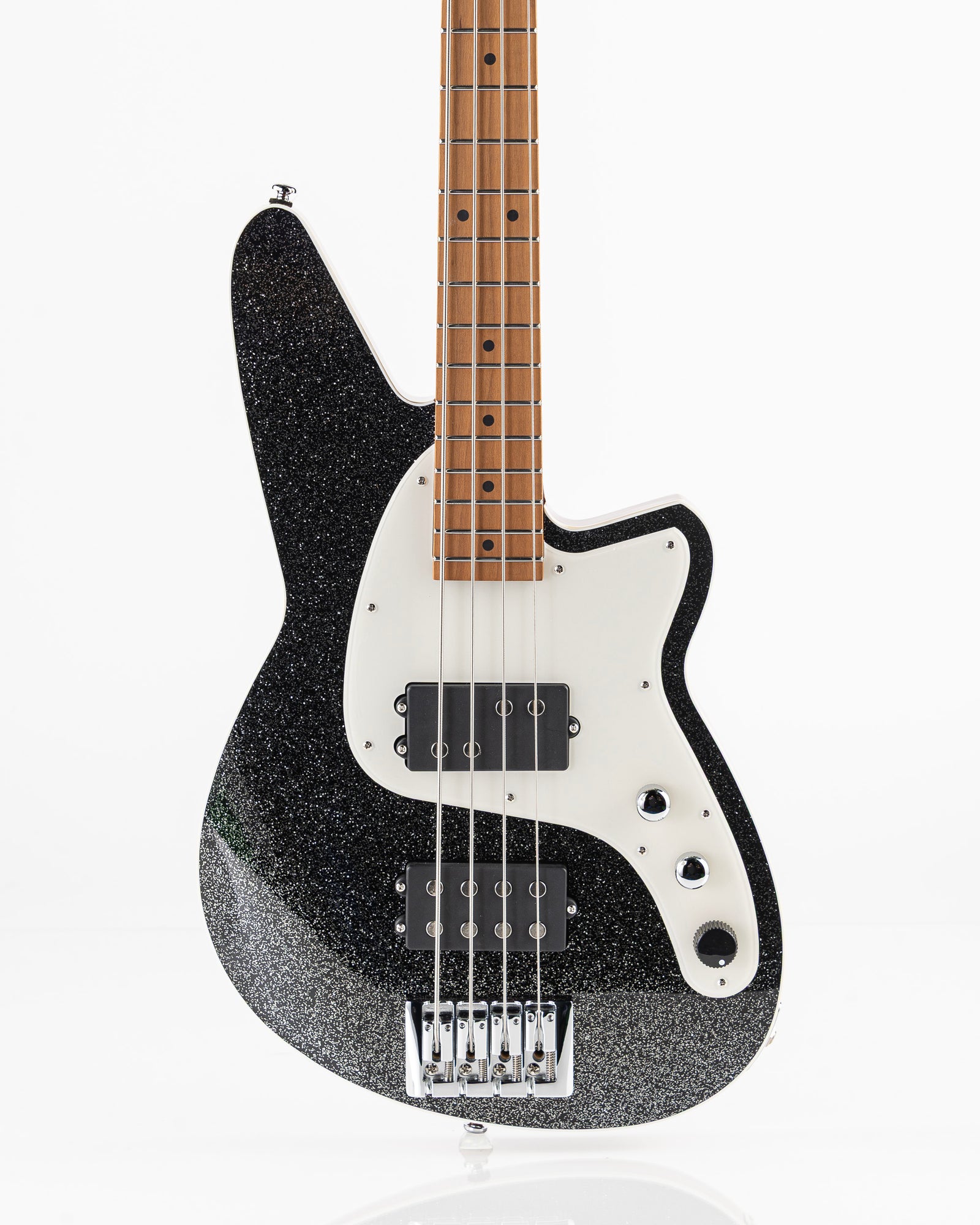 Reverend Bolt-On Series Mercalli 4 Electric Bass - Black Sparkle