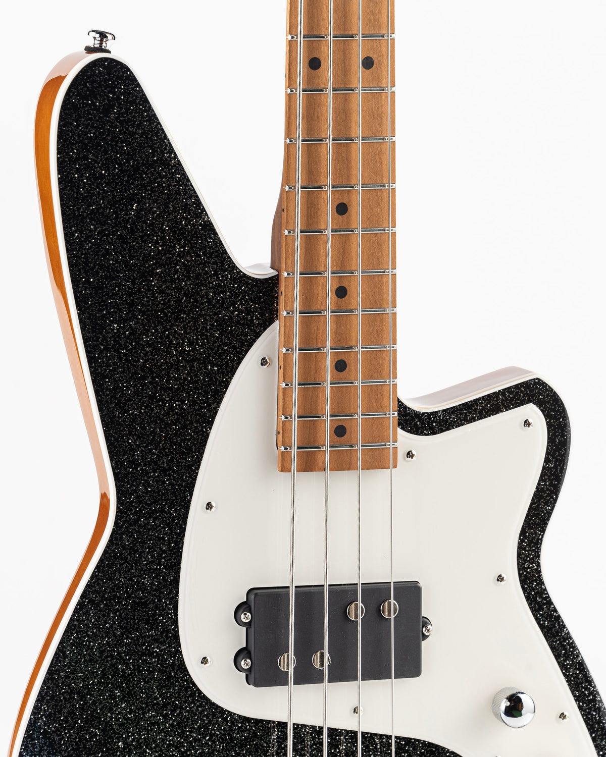 Reverend Bolt-On Series Mercalli 4 Electric Bass - Black Sparkle
