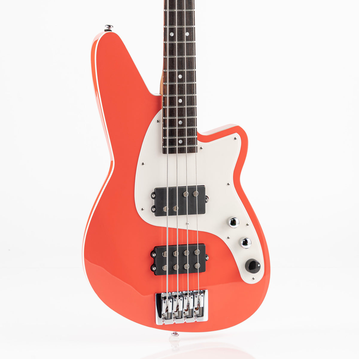 Reverend Bolt-On Series Mercalli 4 Electric Bass - Feisty Red