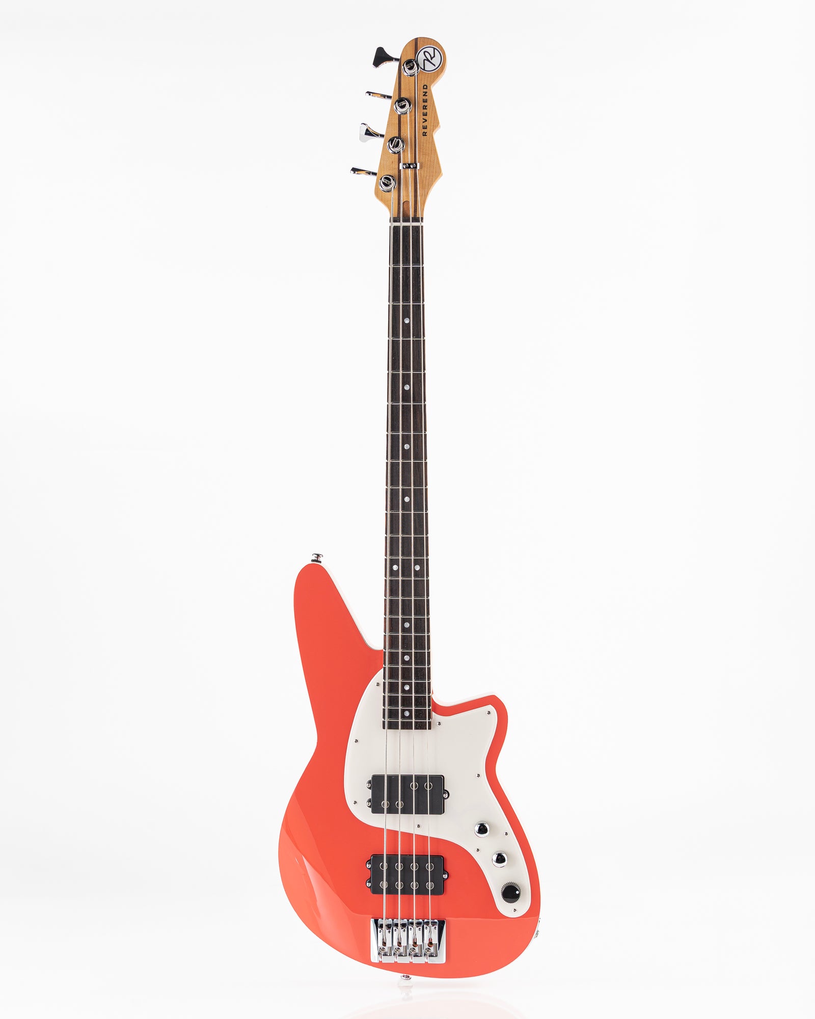 Reverend Bolt-On Series Mercalli 4 Electric Bass - Feisty Red