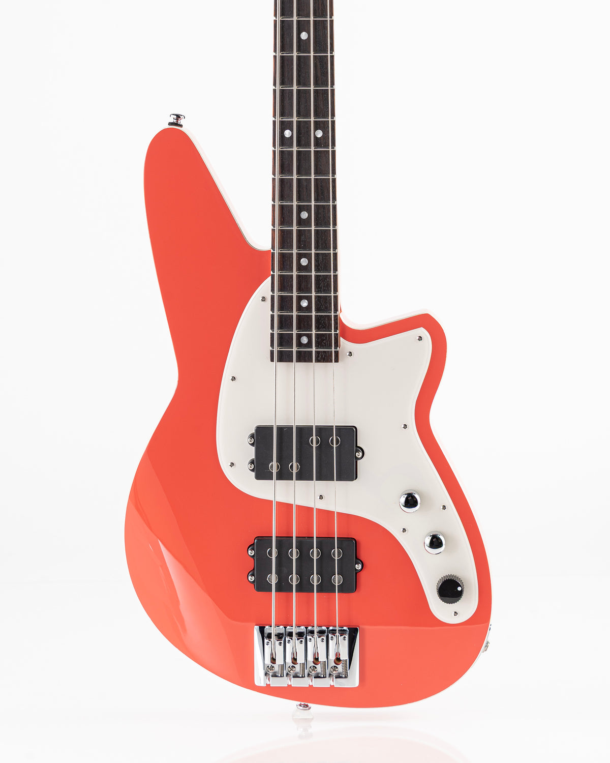 Reverend Bolt-On Series Mercalli 4 Electric Bass - Feisty Red